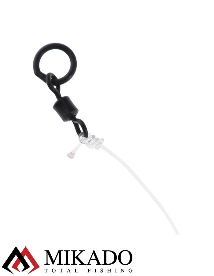 Поводок для бойлов Mikado CHOD RIG LONG 8 см, кр.№4, 20 lbs, леска Chod Line  с винтом (уп.-3шт.)
