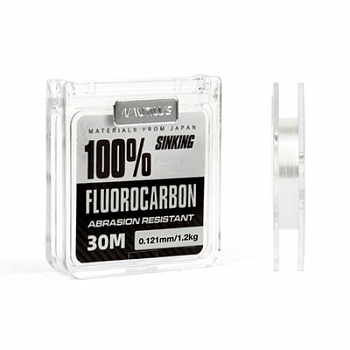 Леска Nautilus Fluorocarbon 100% 0,121мм.,1,2кг, 30м.clean NEW